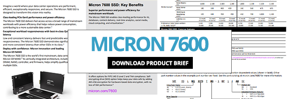 Micron 7600 Product Brief
